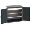 Cubio Storage Cabinet, 2 Doors, Anthracite Grey, 1000 x 1050 x 650mm thumbnail-0