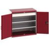 Cubio Storage Cabinet, 2 Doors, Red, 1000 x 1050 x 650mm thumbnail-0