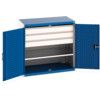 Cubio Storage Cabinet, 2 Doors, Blue, 1000 x 1050 x 650mm thumbnail-0