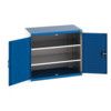 Cubio Storage Cabinet, 2 Perfo Doors, Blue, 800 x 1050 x 650mm thumbnail-0