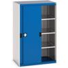 Cubio Storage Cabinet, 2 Sliding Doors, Blue, 1600 x 1050 x 650mm thumbnail-0