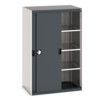 Cubio Storage Cabinet, 2 Sliding Doors, Anthracite Grey, 1600 x 1050 x 650mm thumbnail-0