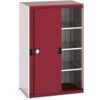 Cubio Storage Cabinet, 2 Sliding Doors, Red, 1600 x 1050 x 650mm thumbnail-0