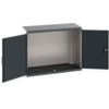 CUBIO SMLF-13610 CUPBOARD HOUSING WITH PERFO DOOR-LIGHT/ANTH GREY thumbnail-0