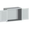 CUBIO SMLF-13610 CUPBOARD HOUSING WITH LOUVRE DOOR-LIGHT GREY thumbnail-0