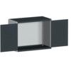 CUBIO SMLF-13610 CUPBOARD HOUSING WITH LOUVRE DOOR-LIGHT/ANTH GREY thumbnail-0