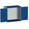 CUBIO SMLF-13612 CUPBOARD HOUSING WITH LOUVRE DOOR-LIGHT GREY/BLUE thumbnail-0