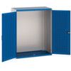 CUBIO SMLF-13616 CUPBOARD HOUSING WITH LOUVRE DOOR-LIGHT GREY/BLUE thumbnail-0