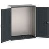 CUBIO SMLF-13616 CUPBOARD HOUSING WITH LOUVRE DOOR-LIGHT/ANTH GREY thumbnail-0