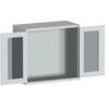 CUBIO SMLF-13612 CUPBOARD HOUSING WITH WINDOW DOOR-LIGHT GREY thumbnail-0