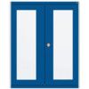 CUBIO SMLF-13616 CUPBOARD HOUSING WITH WINDOW DOOR-LIGHT GREY/BLUE thumbnail-0