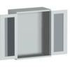 CUBIO SMLF-13616 CUPBOARD HOUSING WITH WINDOW DOOR-LIGHT GREY thumbnail-0