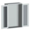 CUBIO SMLF-13620 CUPBOARD HOUSING WITH WINDOW DOOR-LIGHT GREY thumbnail-0