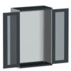 CUBIO SMLF-13620 CUPBOARD HOUSING WITH WINDOW DOOR-LIGHT/ANTH GREY thumbnail-0