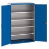 Cubio Storage Cabinet, 2 Perfo Doors, Blue, 2000 x 1300 x 650mm thumbnail-0