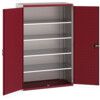 Cubio Storage Cabinet, 2 Perfo Doors, Red, 2000 x 1300 x 650mm thumbnail-0