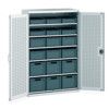 Cubio Storage Cabinet, Single Door, Light Grey, 2000 x 1300 x 650mm thumbnail-0