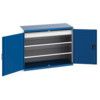 Cubio Storage Cabinet, 2 Doors, Blue, 1000 x 1300 x 650mm thumbnail-0