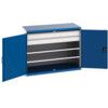 Cubio Storage Cabinet, 2 Doors, Blue, 1000 x 1300 x 650mm thumbnail-0