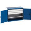 Cubio Storage Cabinet, 2 Doors, Blue, 1000 x 1300 x 650mm thumbnail-0