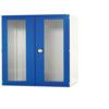 CUBIO SMLF-13610 CUPBOARD HOUSING WITH WINDOW DOOR-LIGHT GREY/BLUE thumbnail-0