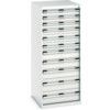 Cubio Drawer Cabinet, 11 Drawers, Light Grey, 1600 x 650 x 750mm thumbnail-0