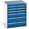 CUBIO SL-879-6 DRAWER CABINET-LIGHT GREY/BLUE thumbnail-0