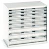 Cubio Drawer Cabinet, 8 Drawers, Light Grey, 1000 x 1050 x 750mm thumbnail-0