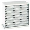 Cubio Drawer Cabinet, 9 Drawers, Light Grey, 1000 x 1050 x 750mm thumbnail-0