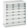 Cubio Drawer Cabinet, 8 Drawers, Light Grey, 1200 x 1050 x 750mm thumbnail-0