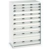 Cubio Drawer Cabinet, 9 Drawers, Light Grey, 1600 x 1050 x 750mm thumbnail-0