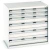 Cubio Drawer Cabinet, 6 Drawers, Light Grey, 1000 x 1050 x 750mm thumbnail-0