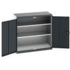 CUBIO STANDARD DUTY CUPBOARD 1050x525x1000 LIGHT/ANTH GREY thumbnail-0