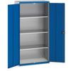 CUBIO STANDARD DUTY CUPBOARD 1050x525x2000 LIGHT GREY/BLUE thumbnail-0