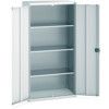 CUBIO STANDARD DUTY CUPBOARD 1050x525x2000 LIGHT GREY thumbnail-0