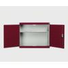 Verso Wall Cabinet, 2 Doors,Grey/Red, 700 x 1050 x 325mm thumbnail-0