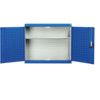 Cubio Wall Cabinet, 2 Doors,Blue/Grey, 1000 x 1050 x 325mm thumbnail-0