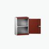 Cubio Wall Cabinet, 2 Doors,Grey/Red, 700 x 525 x 325mm thumbnail-0