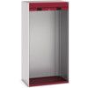 CUBIO SMLF-10620 CUPBOARD HOUSING WITH SHUTTER DOOR-LIGHT GREY/RED thumbnail-0