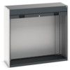 CUBIO SMLF-10612 CUPBOARD HOUSING W/ SHUTTER DOOR-LIGHT/ANTH GREY thumbnail-0