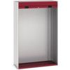 CUBIO SMLF-13520 CUPBOARD HOUSING WITH SHUTTER DOOR-LIGHT GREY/RED thumbnail-0