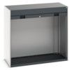 CUBIO SMLF-13612 CUPBOARD HOUSING W/ SHUTTER DOOR-LIGHT/ANTH GREY thumbnail-0