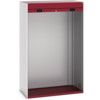 CUBIO SMLF-13620 CUPBOARD HOUSING WITH SHUTTER DOOR-LIGHT GREY/RED thumbnail-0