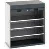 Cubio Storage Cabinet, 2 Roller Shutter Doors, Anthracite Grey, 1200 x 1300 x 1300mm thumbnail-0