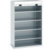 Cubio Storage Cabinet, 2 Roller Shutter Doors, Light Grey, 2000 x 1300 x 1300mm thumbnail-0