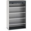 Cubio Storage Cabinet, 2 Roller Shutter Doors, Anthracite Grey, 2000 x 1300 x 1300mm thumbnail-0