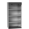 Cubio Storage Cabinet, 2 Doors, Anthracite Grey, 2000 x 1300 x 1300mm thumbnail-0