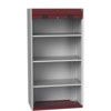 Cubio Storage Cabinet, 2 Doors, Red, 2000 x 1300 x 1300mm thumbnail-0