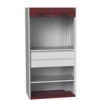 Cubio Storage Cabinet, 2 Doors, Red, 2000 x 1300 x 1300mm thumbnail-0