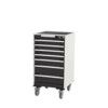 Cubio Mobile Storage Cabinet, 5 Drawers, Light Grey, 980 x 525 x 525mm thumbnail-0